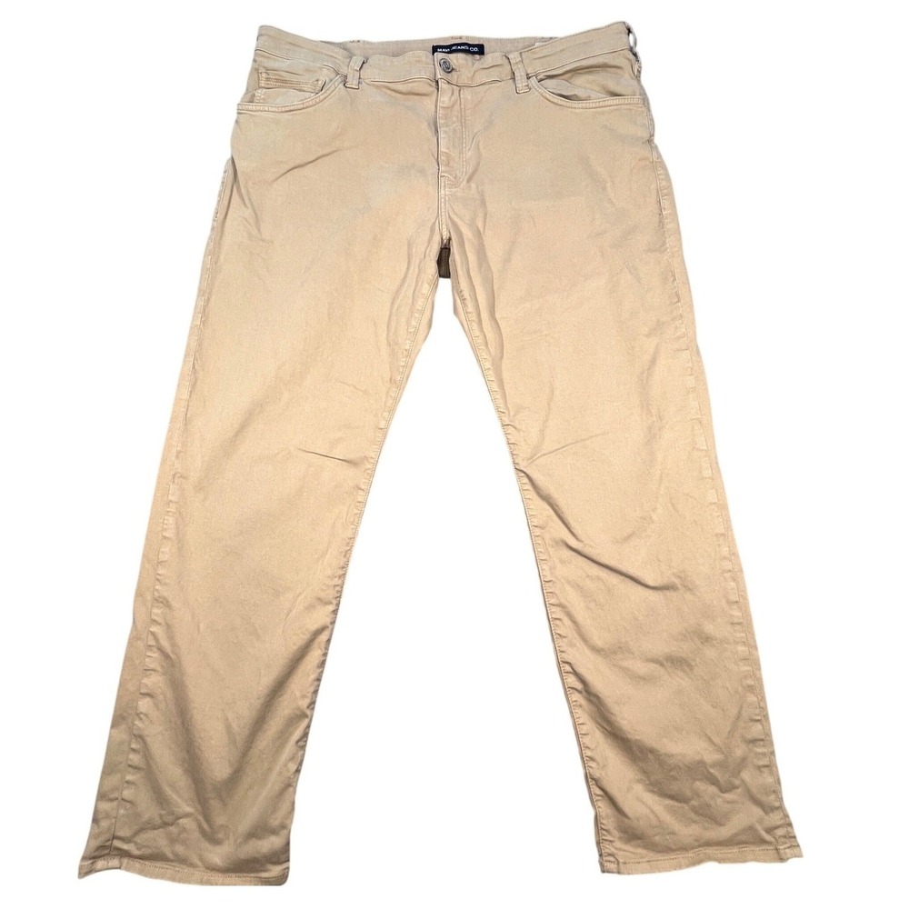 Mavi Tan Matt Relaxed Straight Leg Pants Mens 40x30